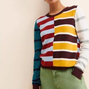 Vigoss Women’s Striped Colorblock Sweater